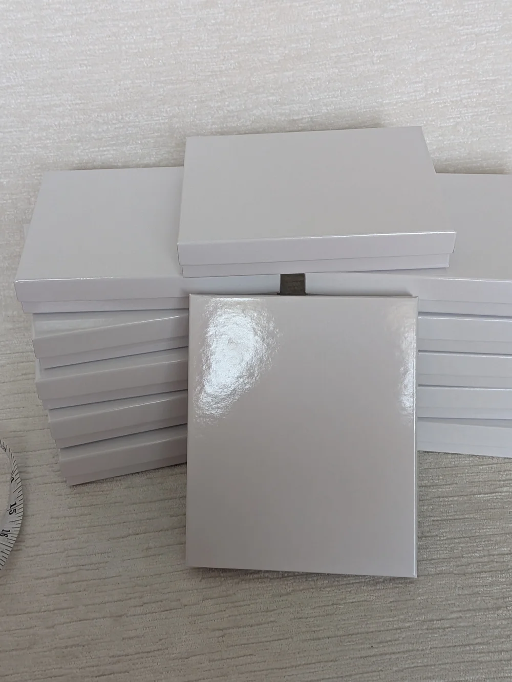 White Jewelry Gift/Storage Boxes - Set Of 12  5